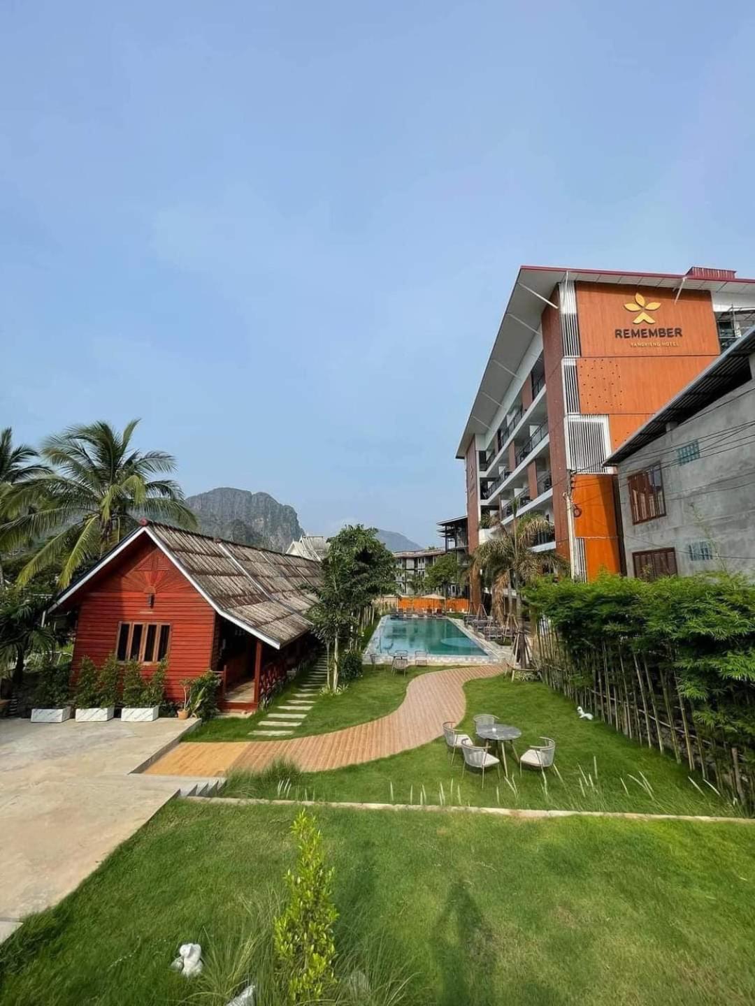 Vang Vieng Bungalows Exterior foto